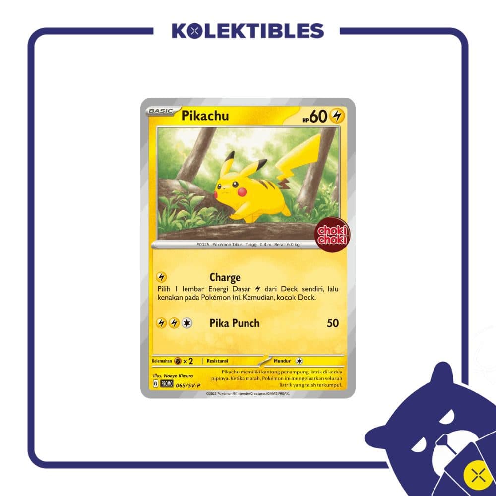 Pokemon Indonesia – Promo Card 065/SV-P – Pikachu 01/207/02/11/111