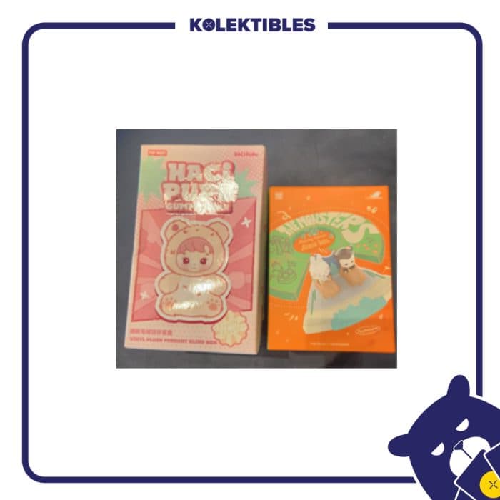Blindbox A – BUNDLING Hacipupu Gummy Bear + The Monsters Playing Games 01/027/06/17/177
