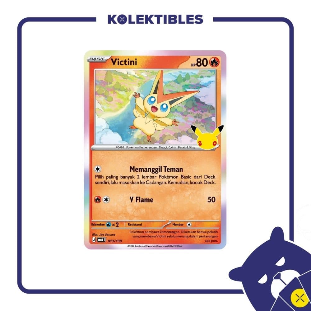 Pokemon Indonesia - MA6 013/130 Holo - Victini 01/004/02/11/113
