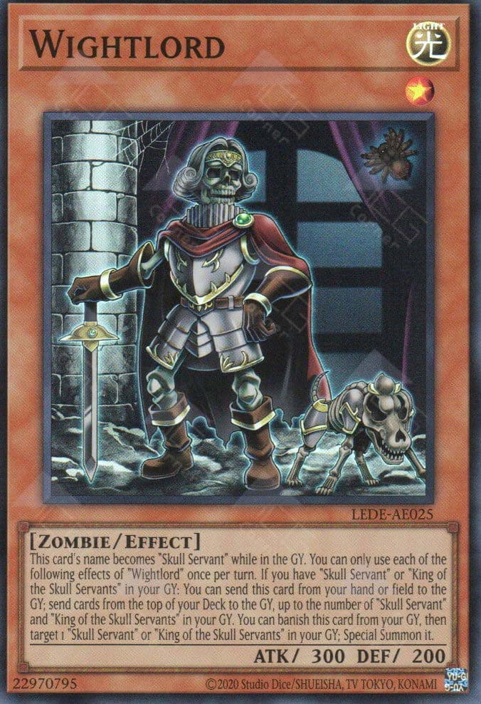 YU GI OH AE - Single Card - LEDE-AE025 Wightlord (SR)