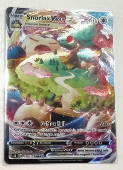 POKEMON INDONESIA - sc1b Snorlax VMax 120/153 RRR 01/049/02/11/111