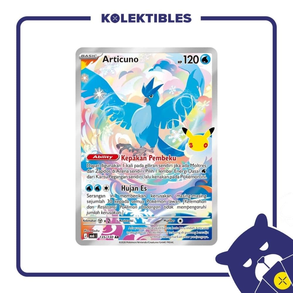 Pokemon Indonesia - MA6 135/130 AR - Articuno
