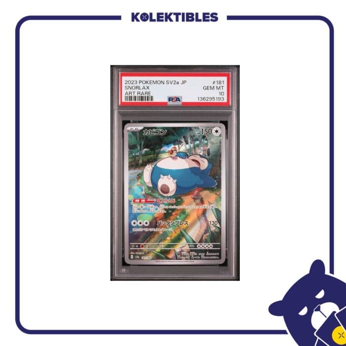 Snorlax 181 – Pokemon sv2a 2023 Japan – PSA 10 136295193 01/200/26/11/115