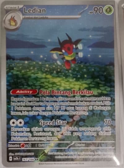 POKEMON INDONESIA SV7s - 167/166 AR - Ledian