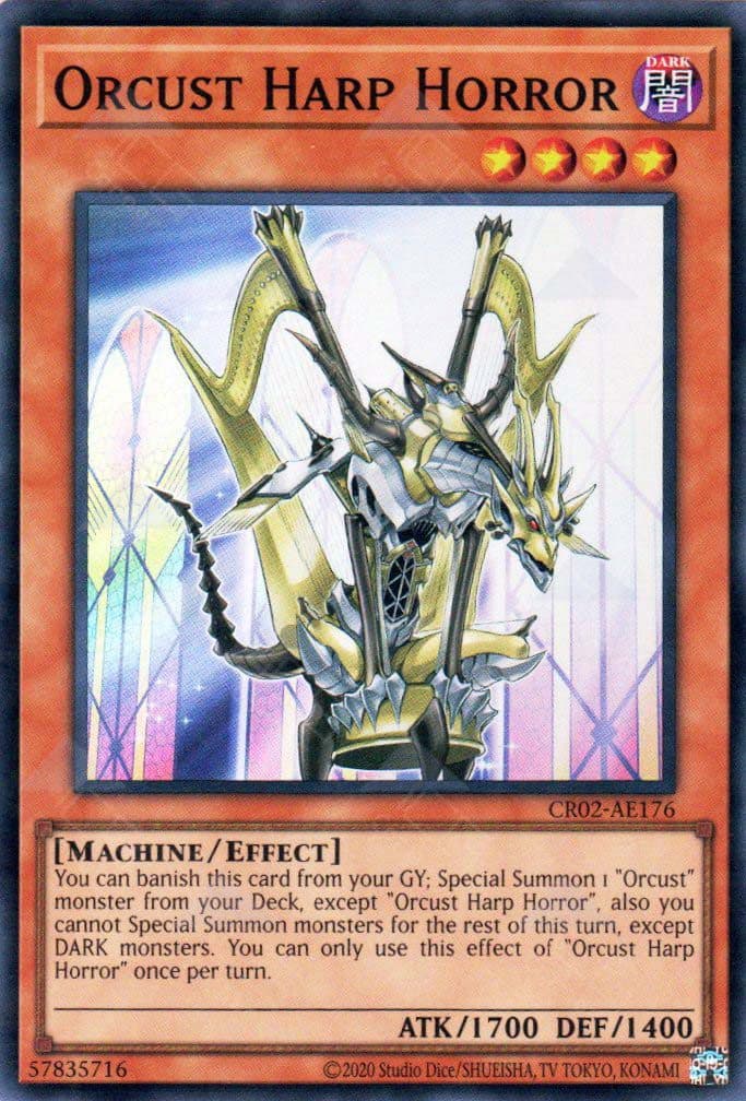 YU GI OH AE - Single Card - CR02-AE176 Orcust Harp Horror (SR)