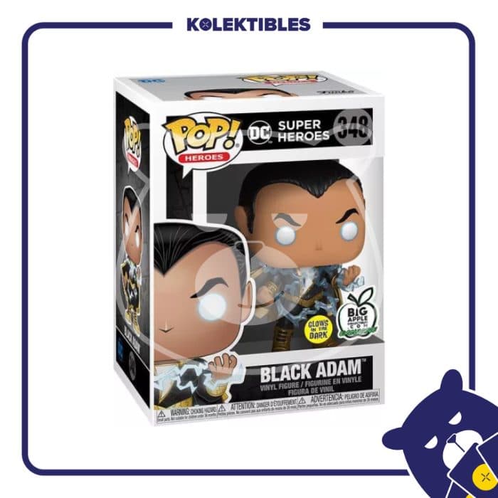 Funko POP! DC Super Heroes – 348 Black Adam Glow in the Dark Big Apple Exclusive 01/04/011/30/195