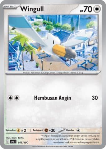 POKEMON INDONESIA SV4A Wingull – 146/190 Reverse Holo