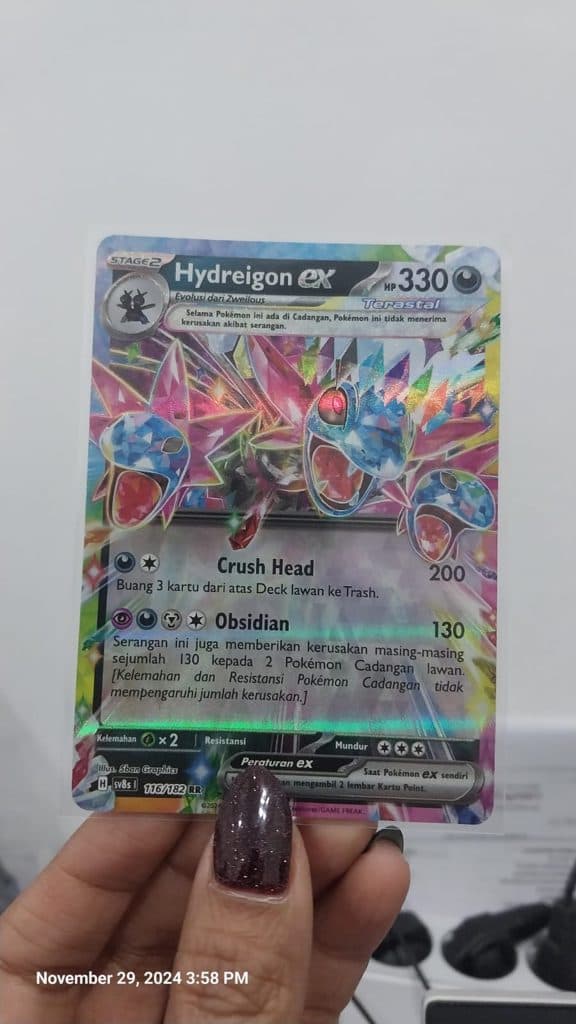 POKEMON INDONESIA - Sv8s Hydreigon Ex 116/182 RR