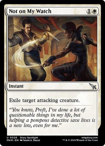 MTG – Single Card MKM EN – U 0291 Not on My Watch