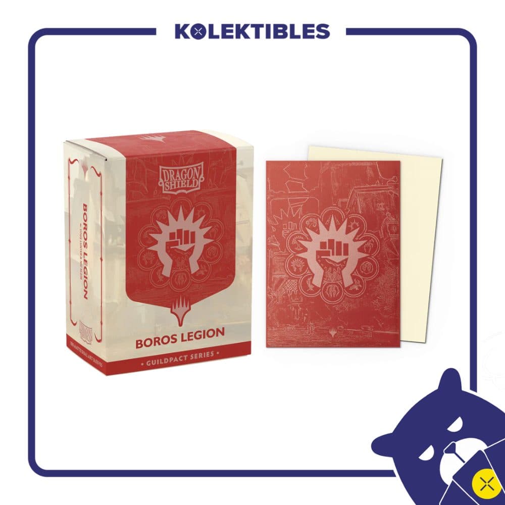 Dragon Shield – 100 STD Dual Matte Art Metallic Sleeves – MTG The Guildpact Series – Boros Legion