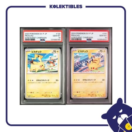 SET Pikachu 197, Pikachu 120 – Pokemon PROMO Japan 2024, 2023 – PSA 10 131696764 130954002 - 01/027/02/26/113