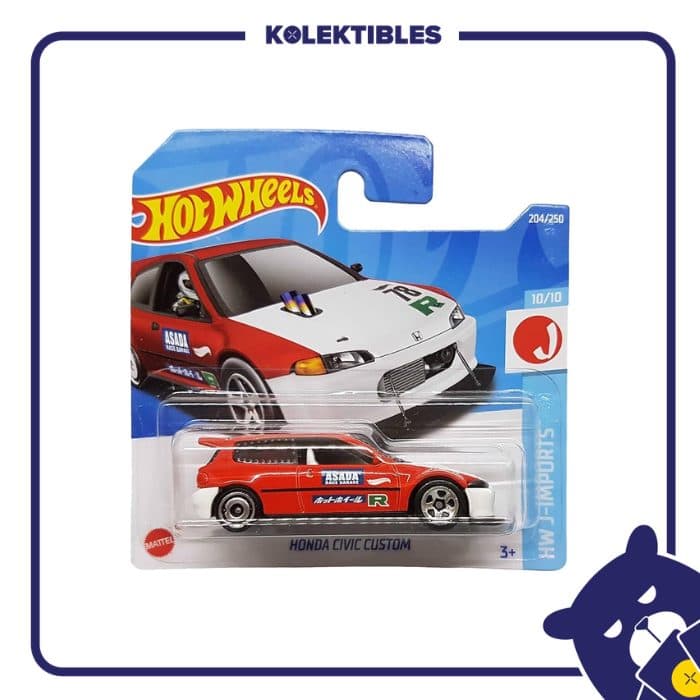 Hotwheels – Honda Civic Custom merah 01/133/07/22/190