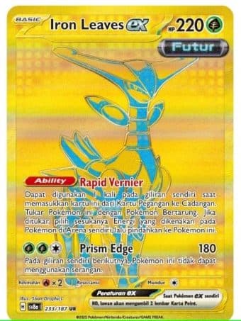 POKEMON INDONESIA – Sv8a – 233/187 UR – Iron Leaves EX 01/129/02/11/111