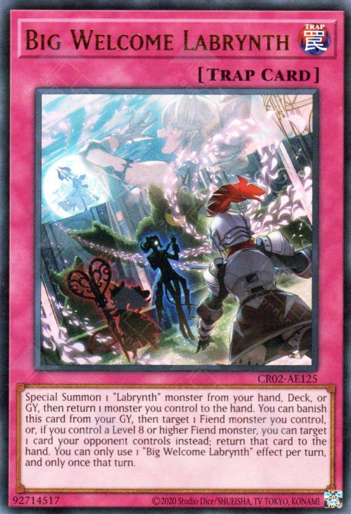 YU GI OH AE - Single Card - CR02-AE125 Big Welcome Labrynth (UR)
