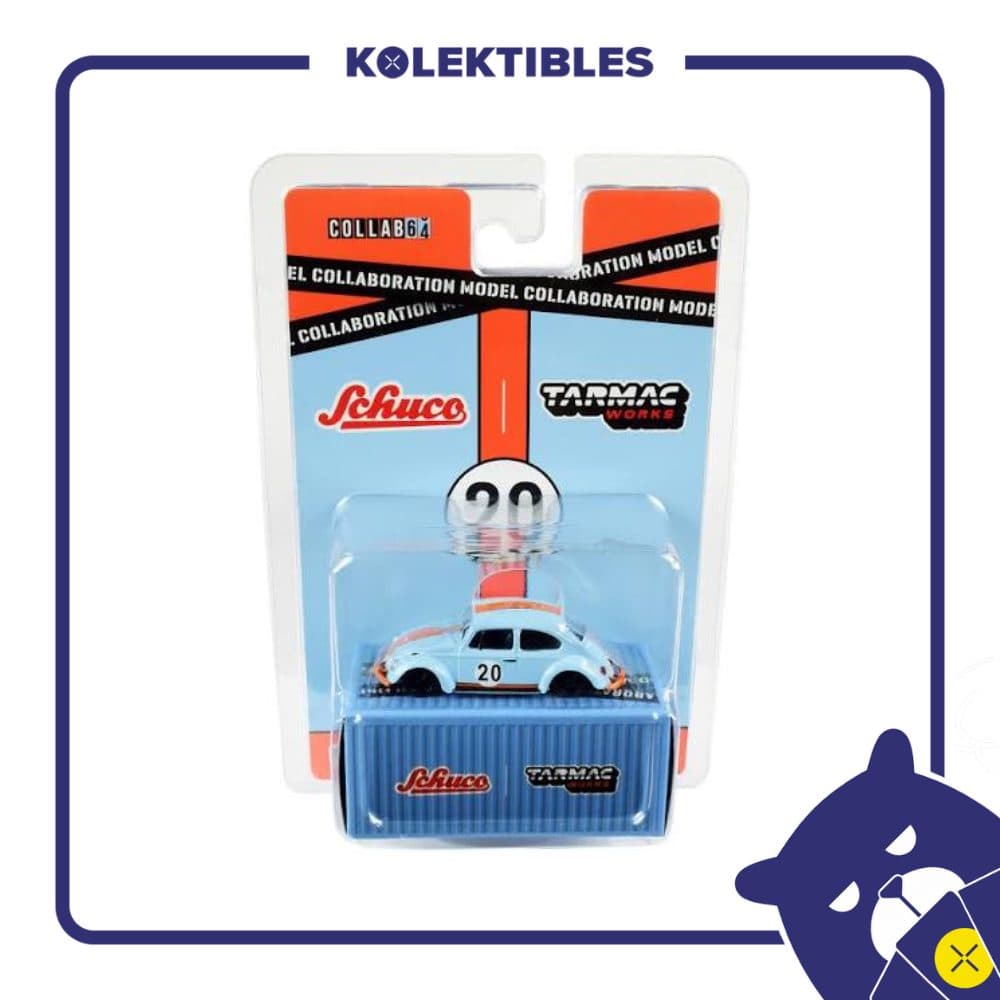 Tarmac Works x Schuco – Collab64 Volkswagen Beetle (Gulf Low Ride)