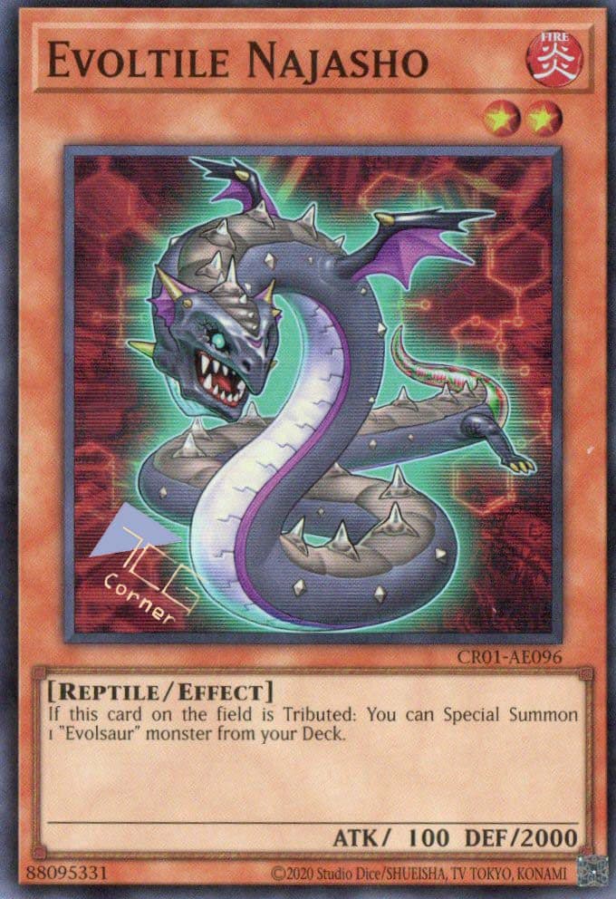 YU GI OH AE - Single Card - CR01-AE096 Evoltile Najasho (SR)