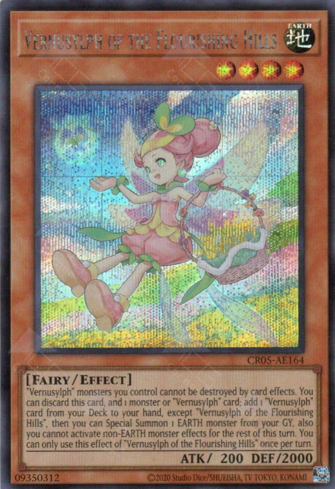 YU GI OH AE - CR05-AE164 Vernusylph of the Flourishing Hills (SER)
