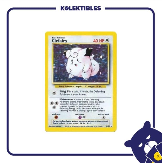 Pokemon English Vintage – 5/102 - Clefairy 01/216/02/11/112