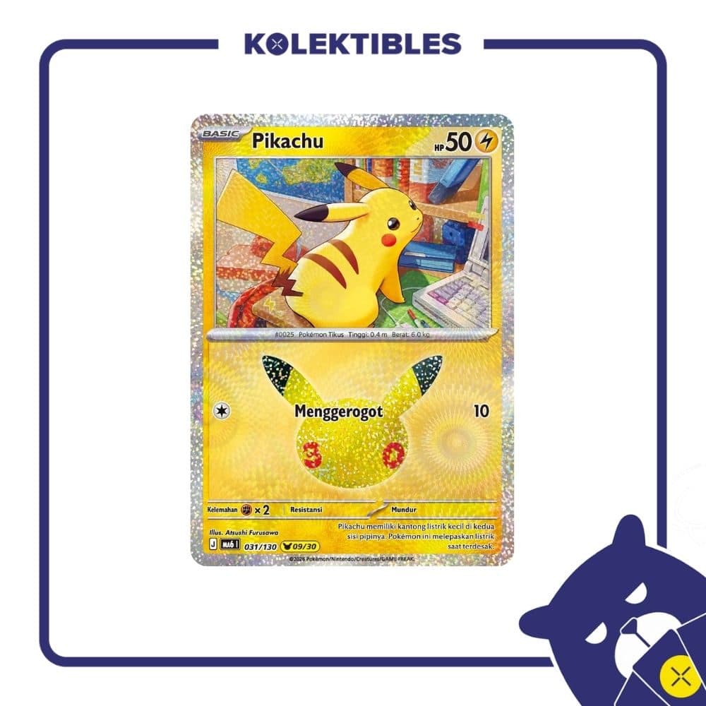 Pokemon Indonesia - MA6 031/130 Holo – Pikachu 09/30 01/004/02/11/113
