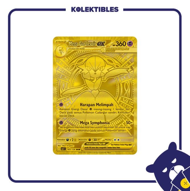 Pokemon Indonesia - MA1 183/126 MUR - Mega Gardevoir EX