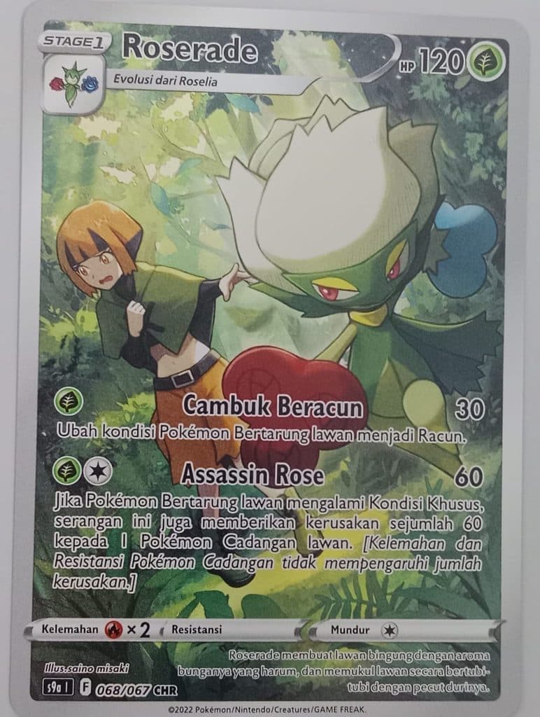 POKEMON INDONESIA S9a – 068/067 F – Roserade CHR HOLO