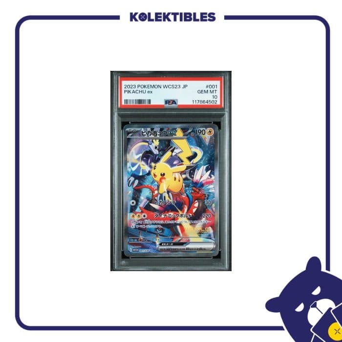 Pikachu Ex 001 – Pokemon WCS23 2023 Japan – PSA 10 117864502 01/002/03/11/113