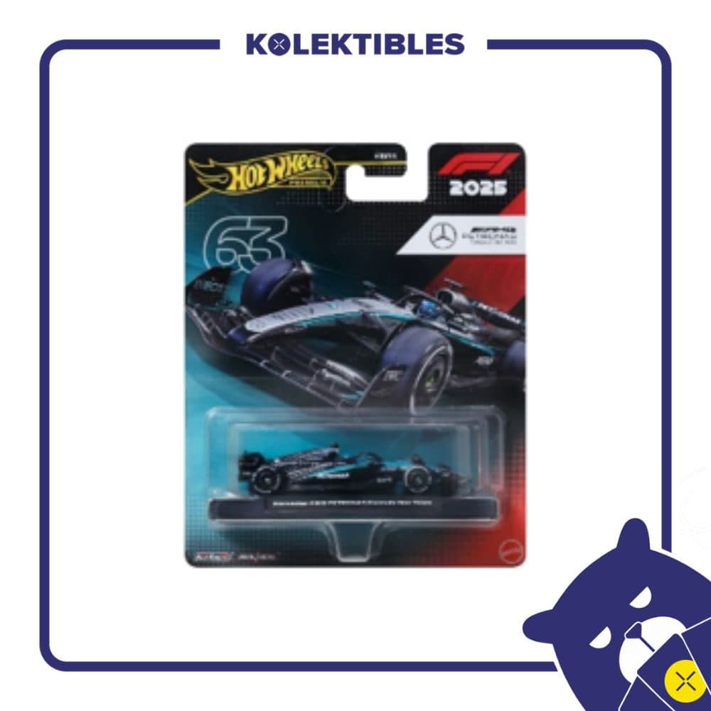 Hot Wheels Premium Mercedes AMG PETRONAS 2025 Formula 1® Team #63 01/159/07/22/190