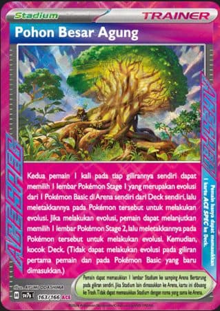 POKEMON INDONESIA SV7s - 163/166 ACE - Pohon Besar Agung