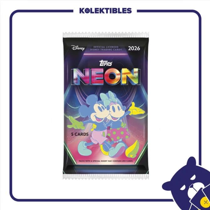 Topps – Value Booster Pack – 2026 Disney Neon