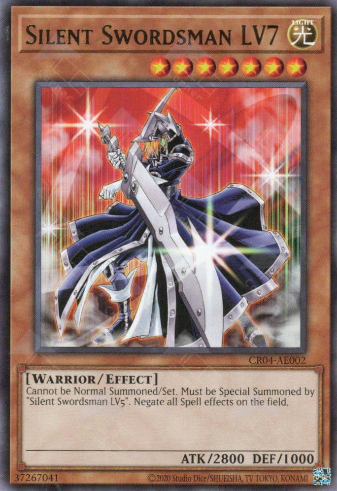 YU GI OH AE - Single Card - CR04-AE002 Silent Swordsman LV7 (R)