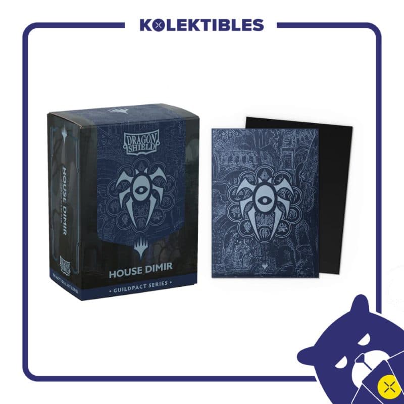 Dragon Shield – 100 STD Dual Matte Art Metallic Sleeves – MTG The Guildpact Series – House Dimir