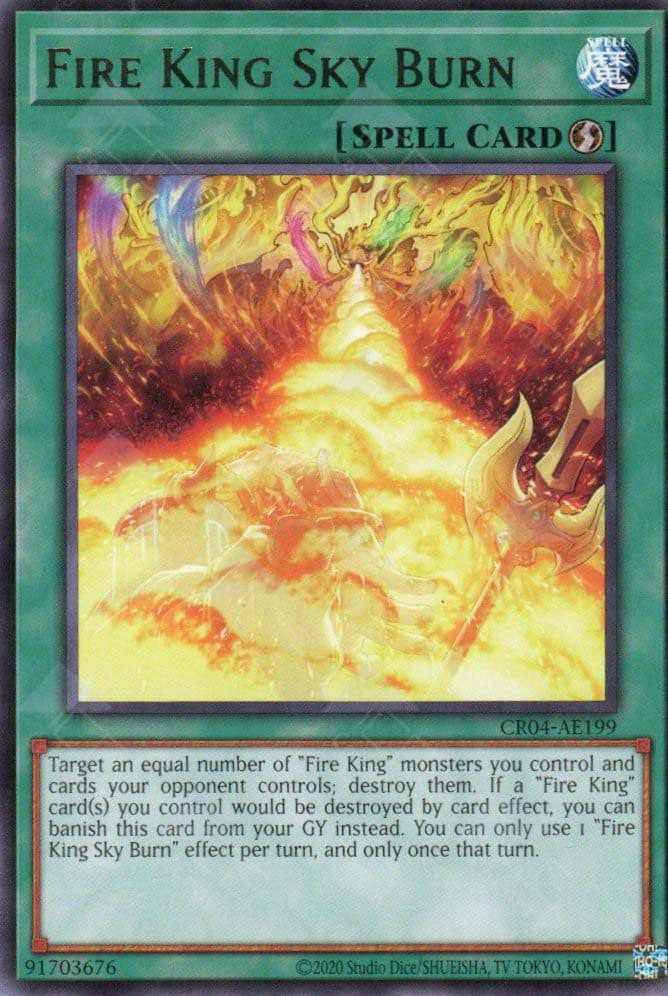 YU GI OH AE - Single Card - CR04-AE199 - Fire King Sky Burn (R)