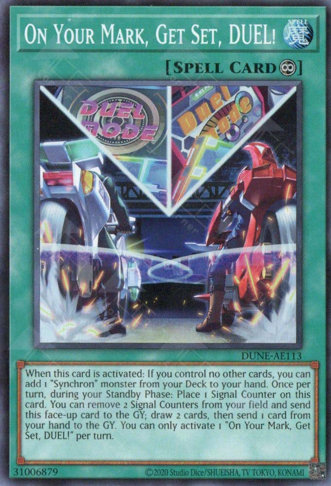 YU GI OH AE - Single Card - DUNE-AE113 On Your Mark, Get Set, DUEL! (SR)