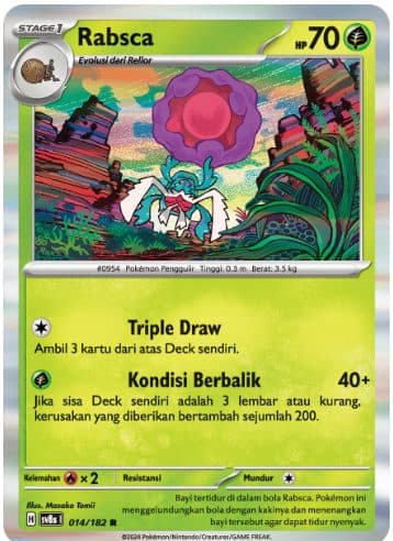 POKEMON INDONESIA - Sv8s Rabsca 014/182 R
