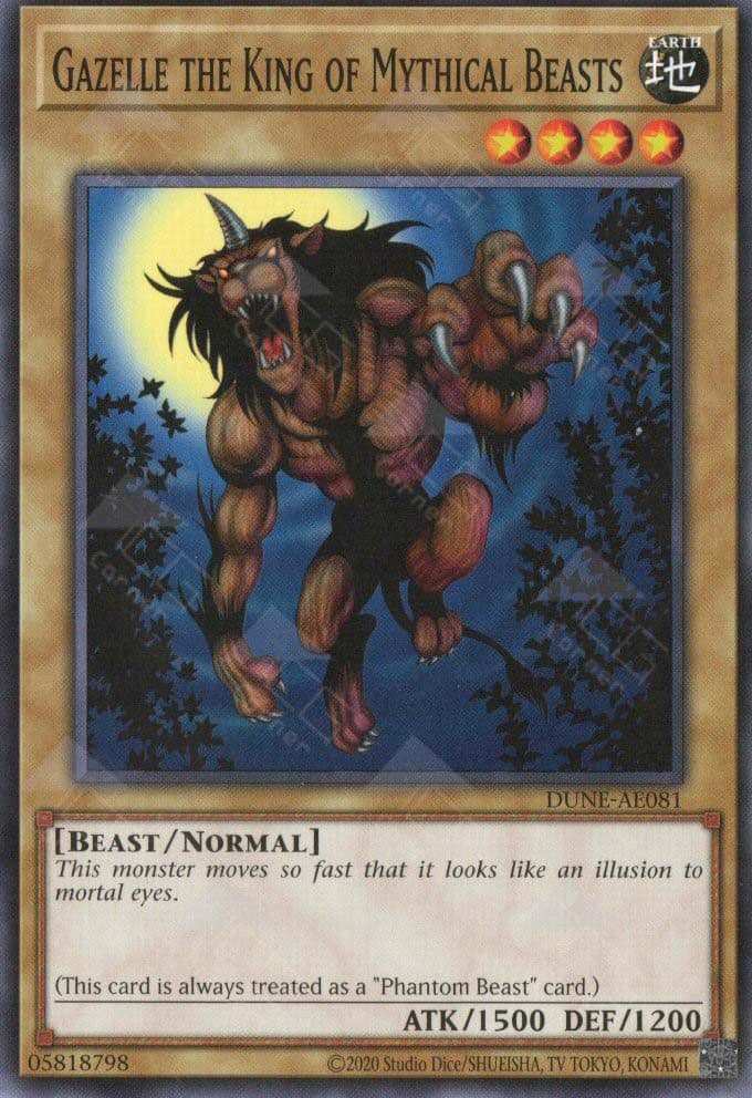 YU GI OH AE - Single Card - DUNE-AE081 Gazelle the King of Mythical Beasts (N)