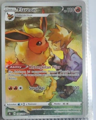 POKEMON INDONESIA – S8b 188/184 CHR - Flareon 01/118/02/11/111