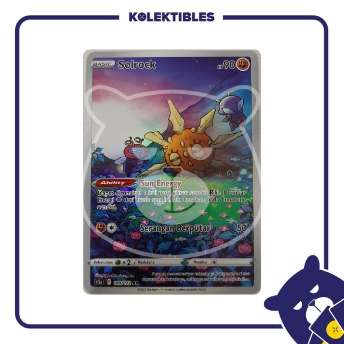 POKEMON INDONESIA - S12a - 189/172 AR – Solrock 01/123/02/11/115