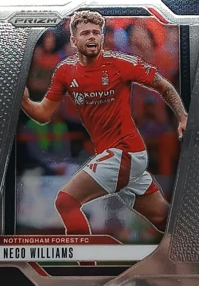 Panini Prizm – Nottingham Forest FC Neco Williams 01/042/02/11/113