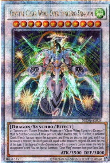 YUGIOH AE - SUDA-AE039 Crystal Clear Wing Over Synchro Dragon (QCSR)