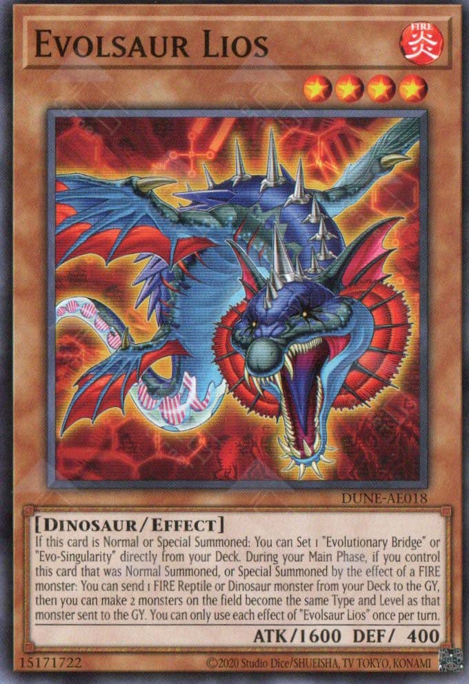 YU GI OH AE - Single Card - DUNE-AE018 Evolsaur Lios (N)