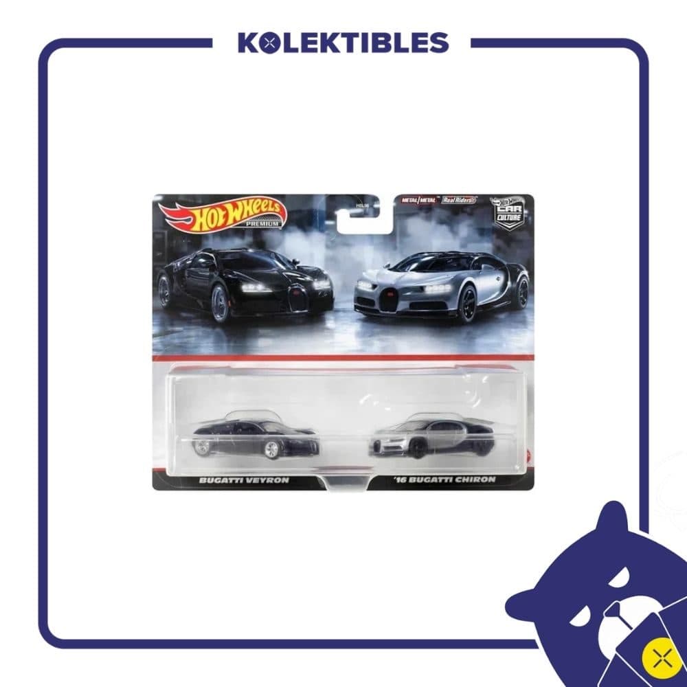 Hot Wheels Premium - Bugatti Veyron vs ‘16 Bugatti Chiron 01/159/07/22/190