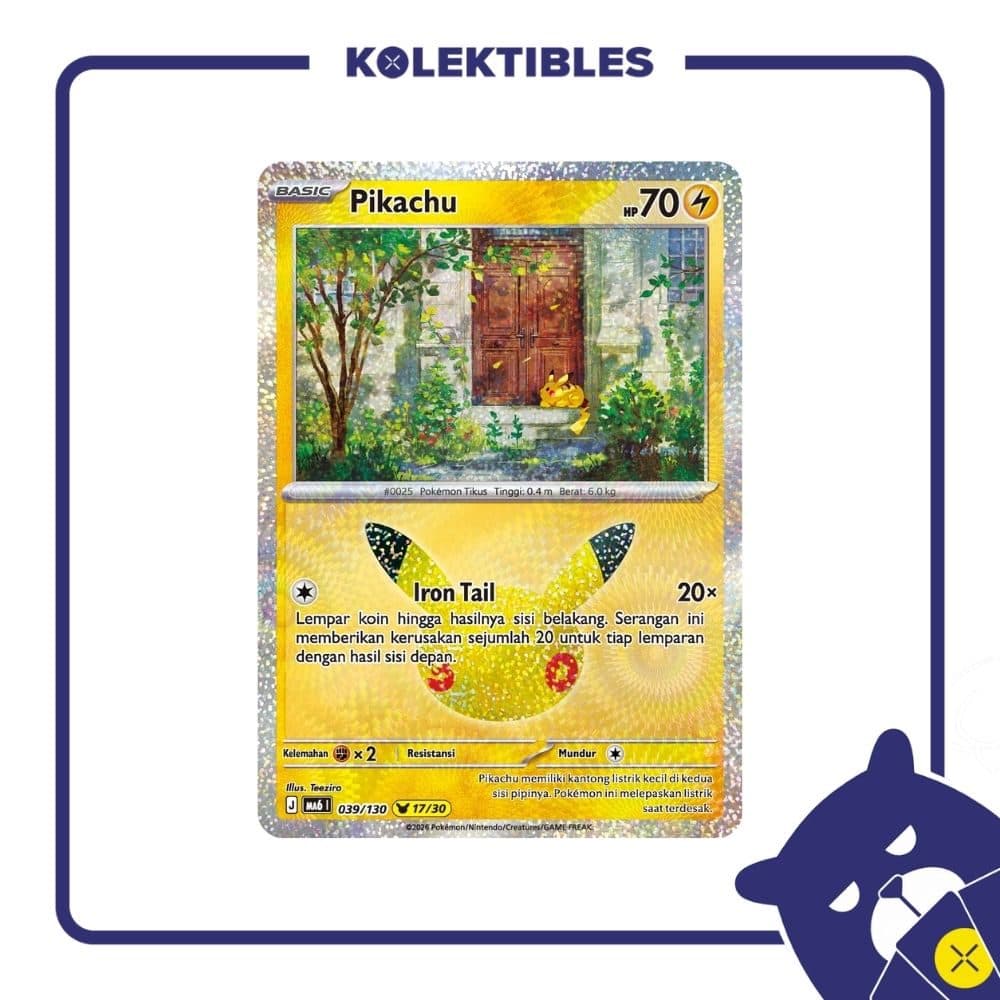 Pokemon Indonesia - MA6 039/130 – Pikachu 17/30