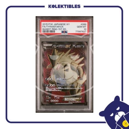 Tyranitar EX 089 – Pokemon Bandit Ring 1st Ed 2015 Japan – PSA 10
