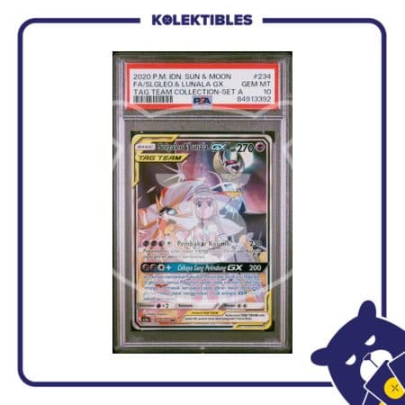 Solgaleo & Lunala GX 234 SR – Pokemon S&M Tag Team Coll Set A 2020 Indonesia – PSA 10