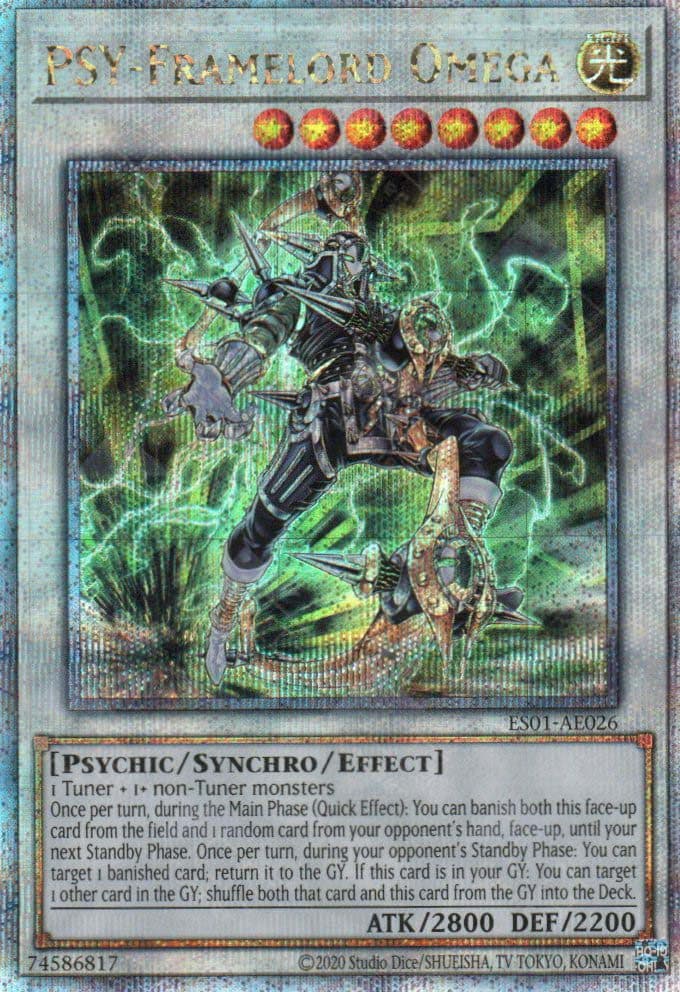 YU GI OH AE - ES01-AE026 PSY-Framelord Omega QSCR