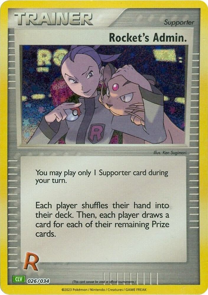 Pokemon Classic Collection 026/034 CLV – Rocket’s Admin HOLOFOIL