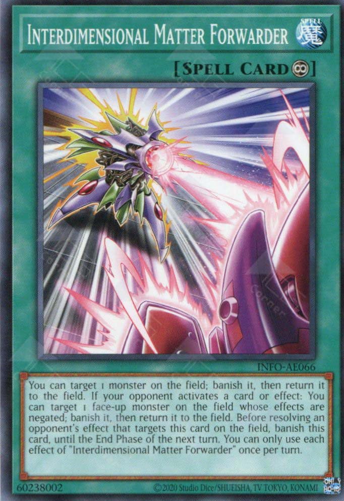 YU GI OH OH - INFO-AE066 Interdimensional Matter Forwarder (N)