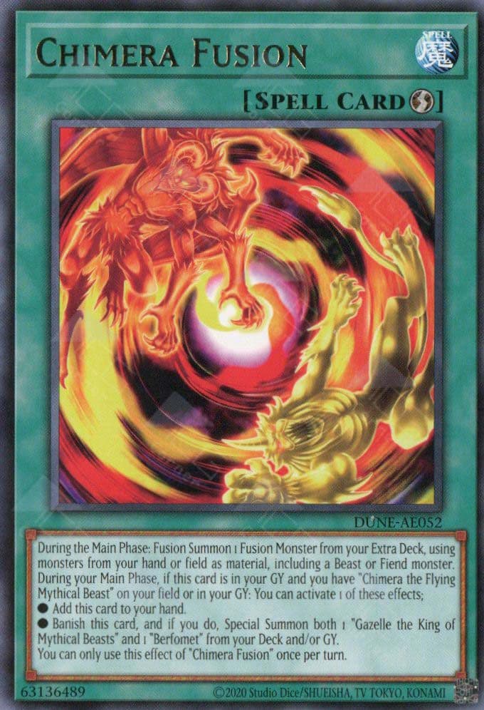 YU GI OH AE - Single Card - DUNE-AE052 Chimera Fusion (R)