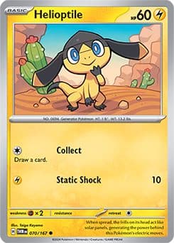 POKEMON ENGLISH - Twilight Masquerade - Helioptile 070/167