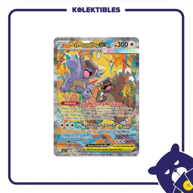 Pokemon Indonesia - MA1 178/126 SAR - Mega Kangaskhan EX